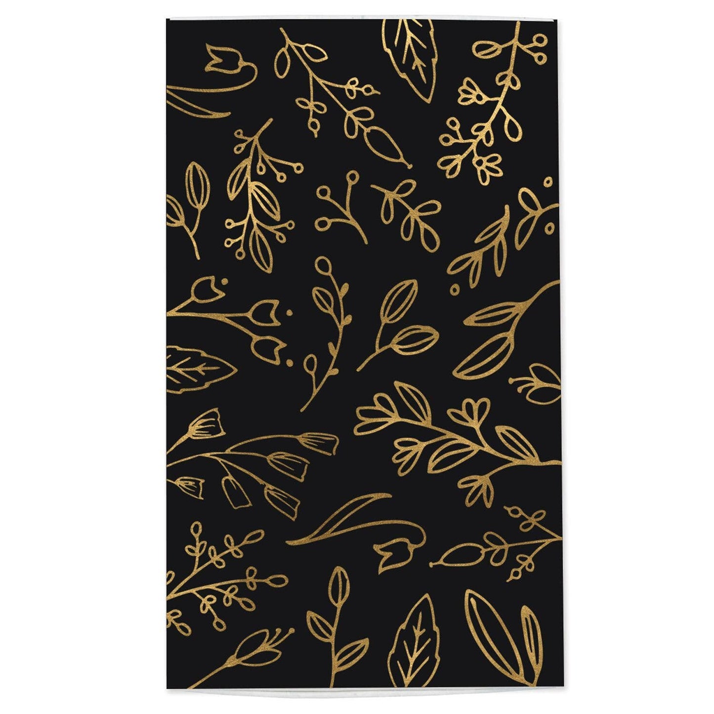Black & Gold Floral Matchbox