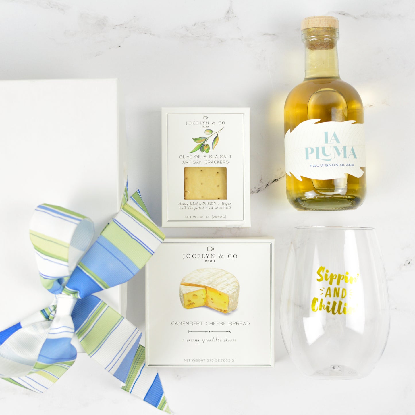 Sippin’ & Chillin’ Wine & Cheese - Jocelyn & Co. Business Gifting Services
