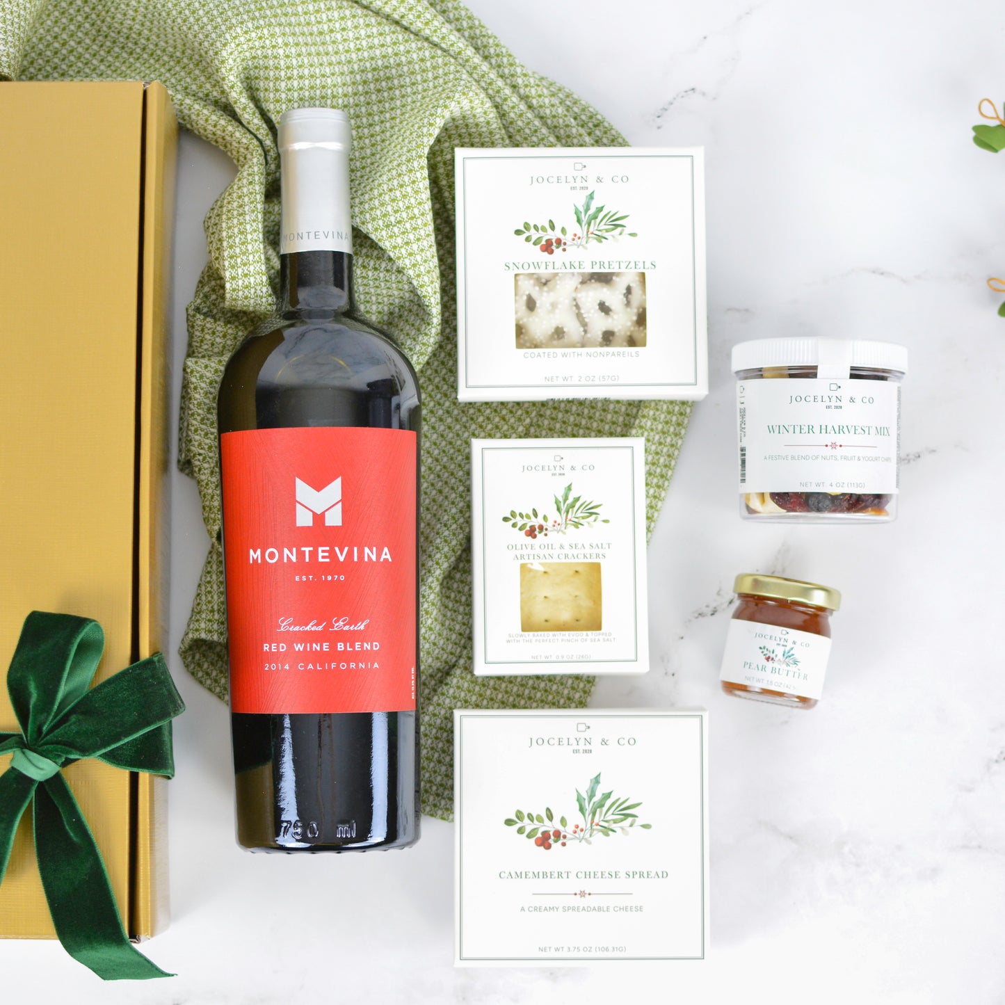 Holiday Red – Wine & Gourmet Gift Set
