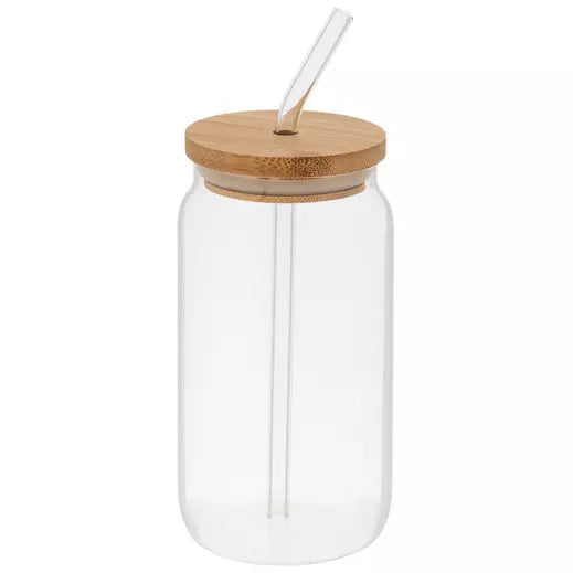 Cold Brew Glass with Straw