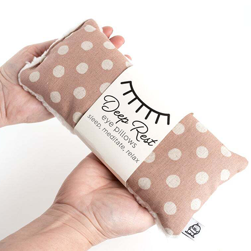 Deep Rest Eye Pillow - Mauve Dot