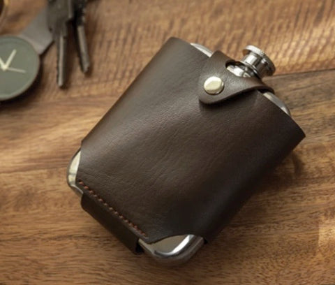 Admiral Stainless Steel Flask And Traveling Case