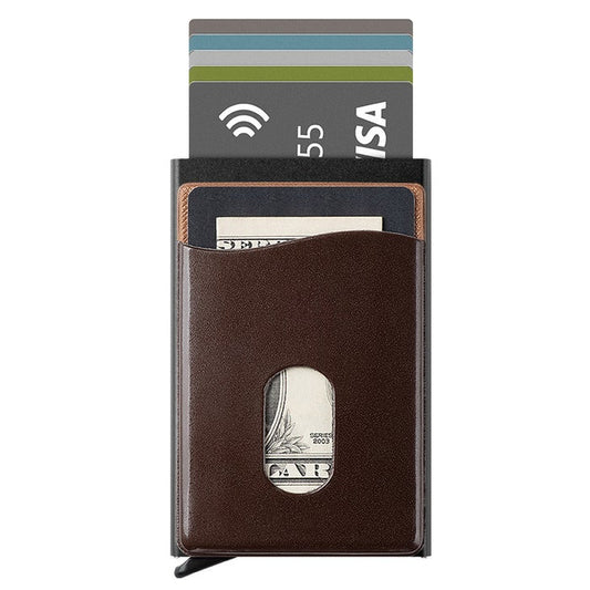 Espresso Wallet Card Holder