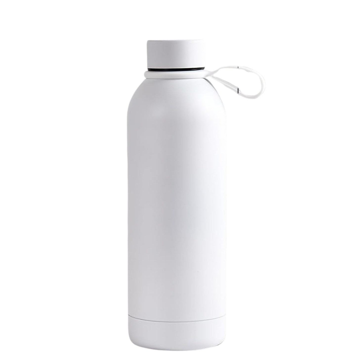 White Capped Water Bottle