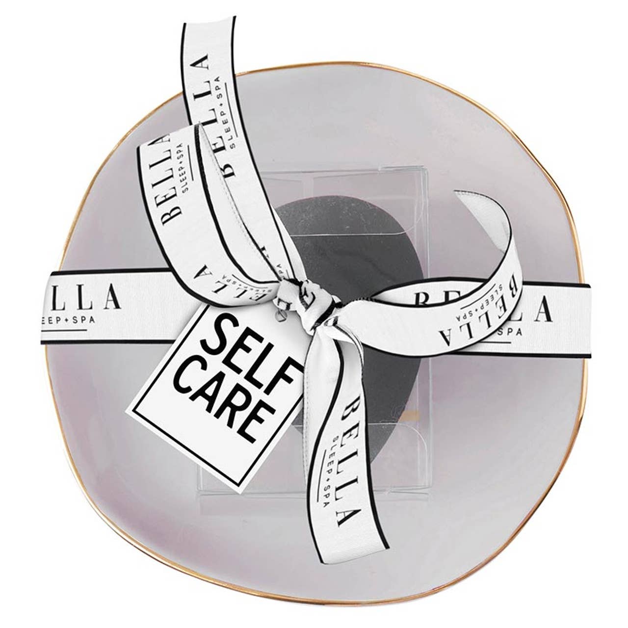 Ceramic Tray with Makeup Sponge - Self Care - Jocelyn & Co. Business Gifting Services 