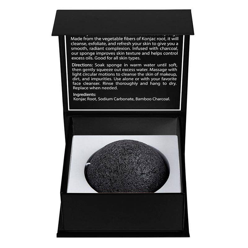 Facial Konjac Sponge - Charcoal