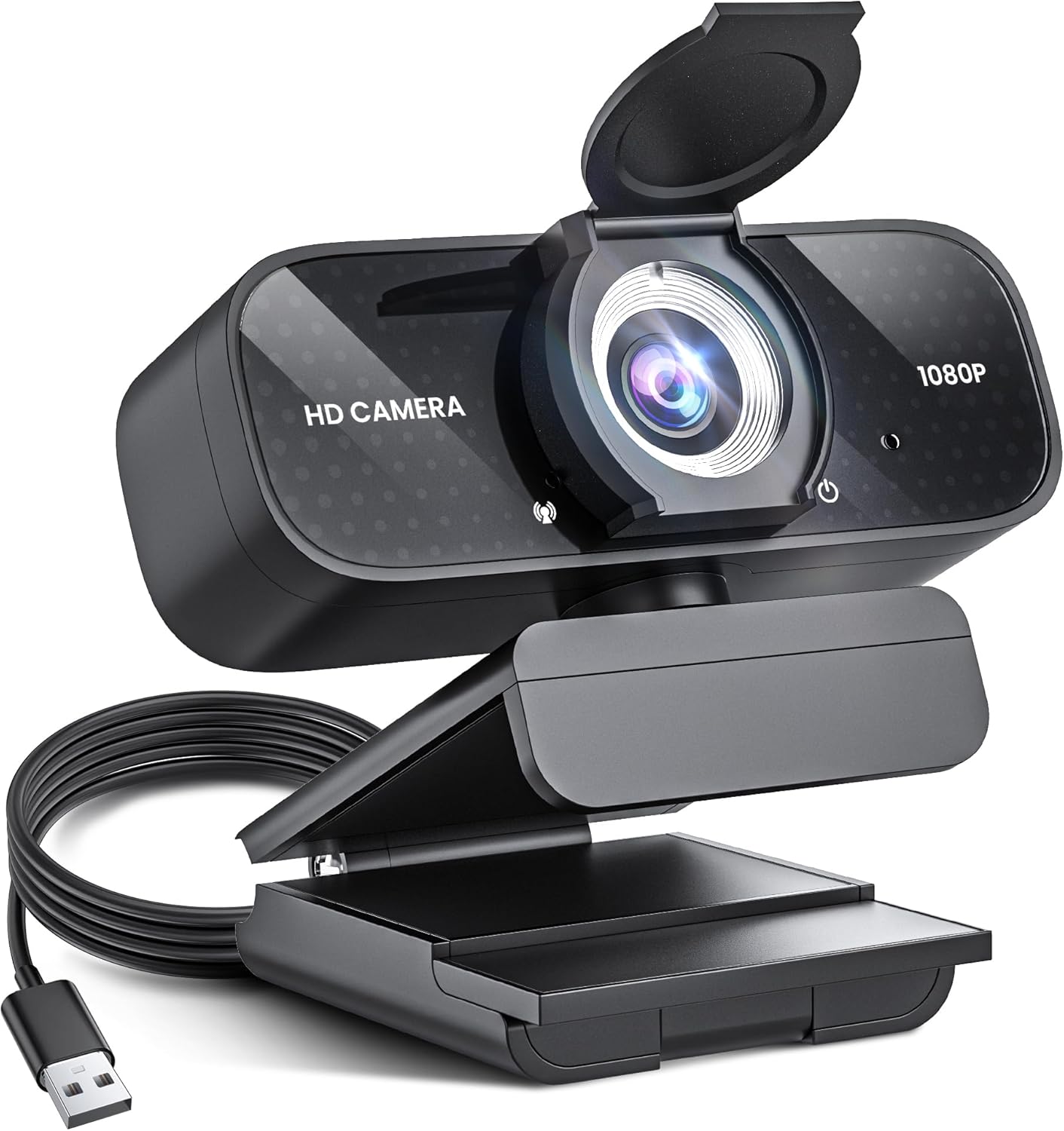 1080P Full HD Webcam with Privacy Cover