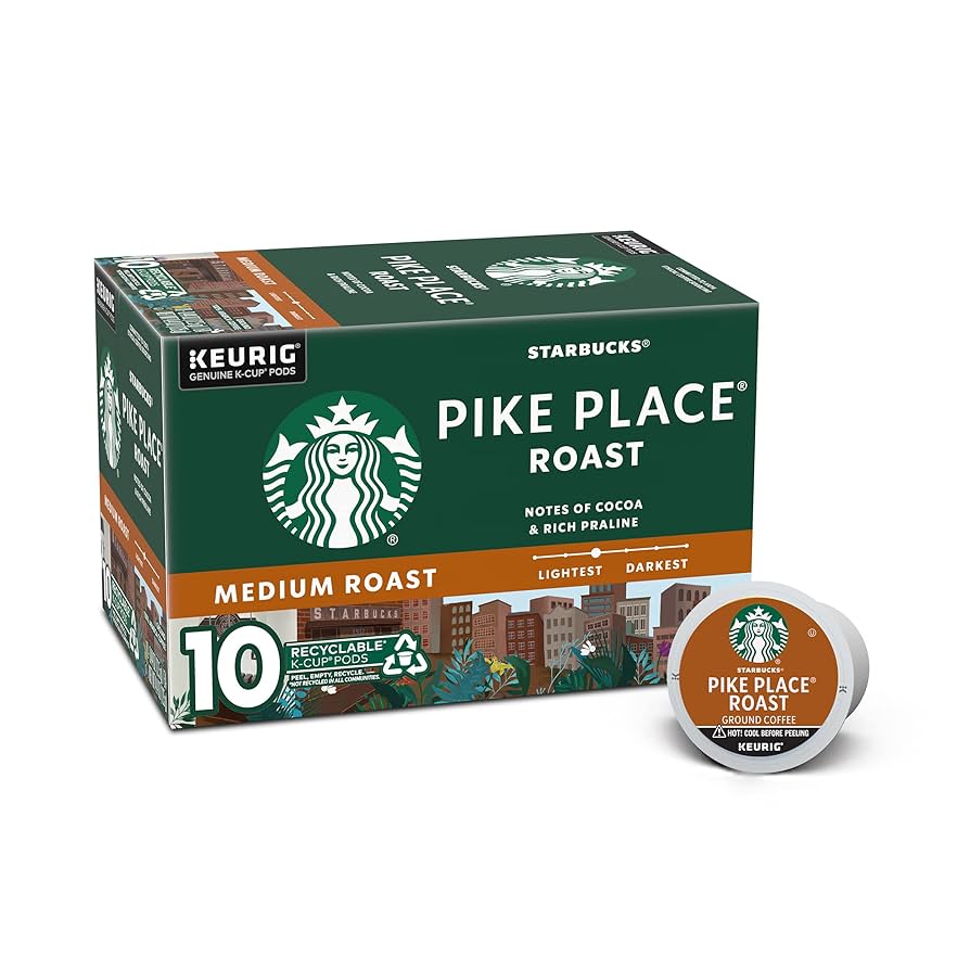 Starbucks Pike Place Roast Medium Roast K-Cup Coffee Pods