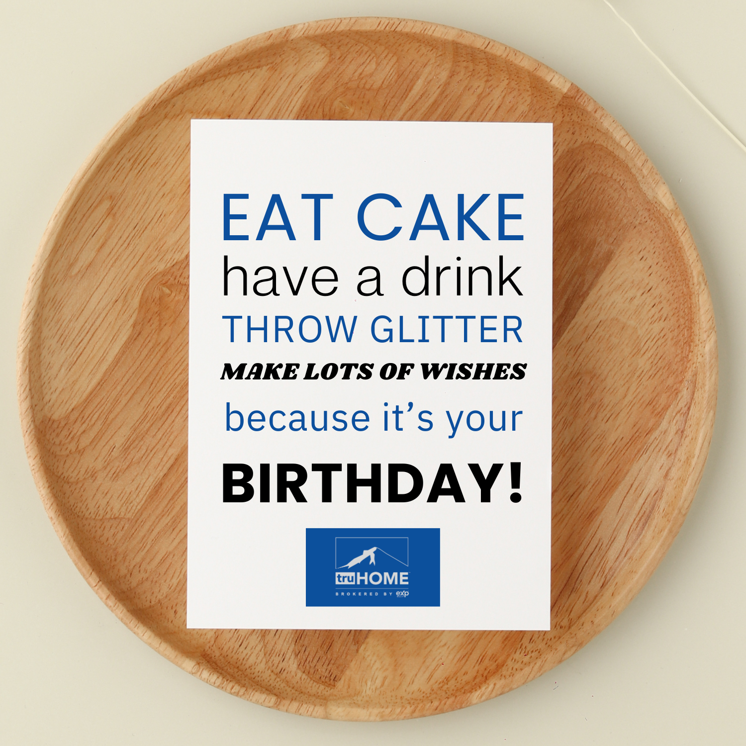TruHome Birthday Card - Jocelyn & Co. Business Gifting Services 