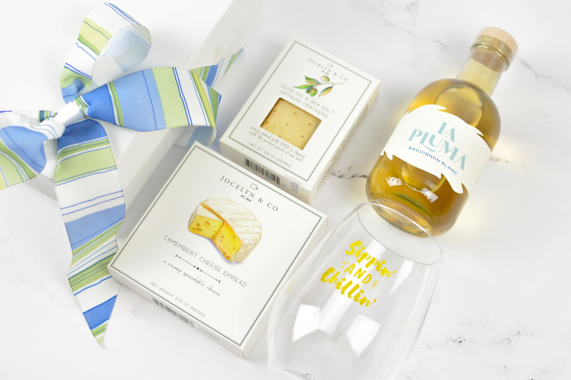 Sippin’ & Chillin’ Wine & Cheese - Jocelyn & Co. Business Gifting Services 