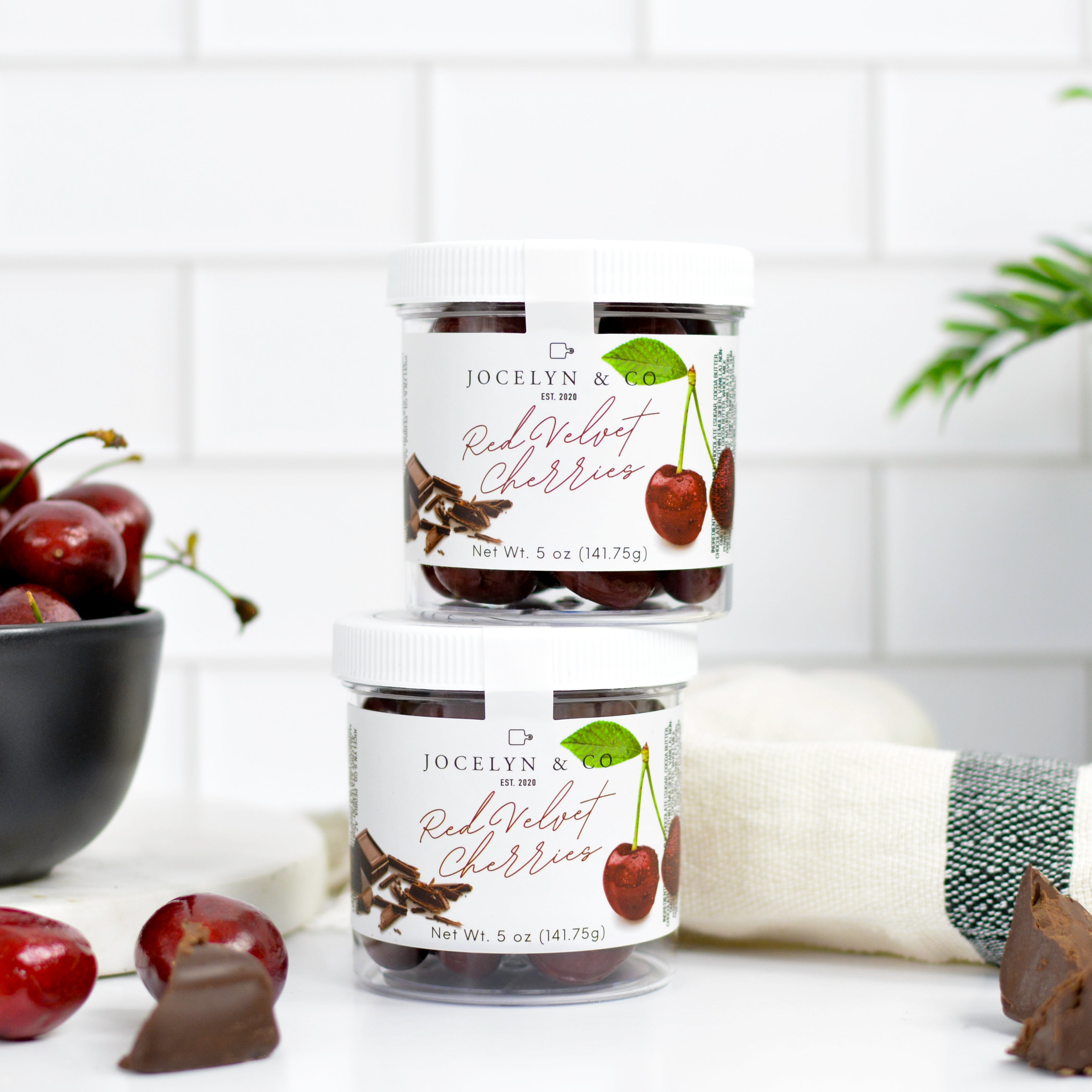 Red Velvet Cherries Jar
