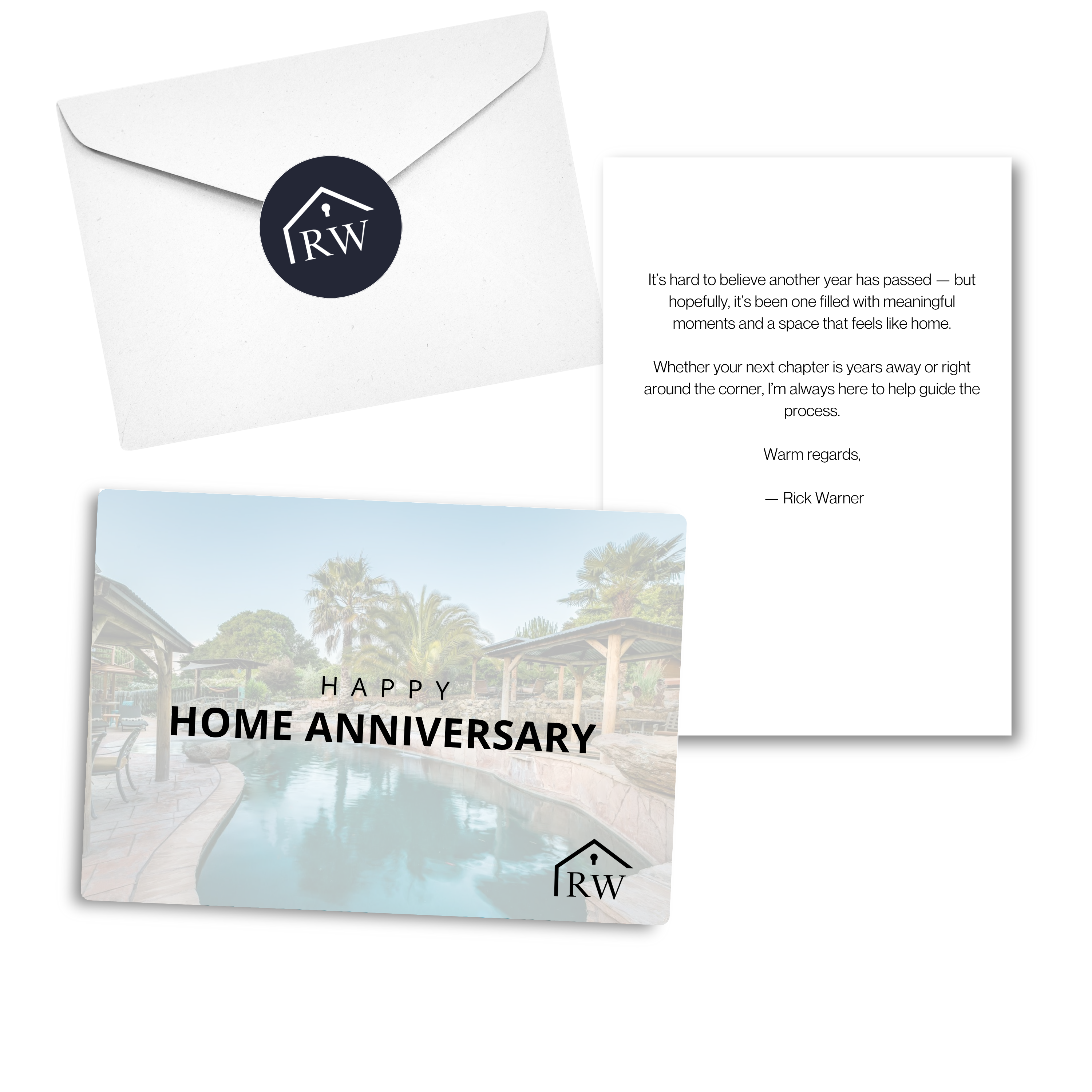 Rick Warner Team Home Anniversary Card