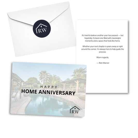 Rick Warner Team Home Anniversary Card