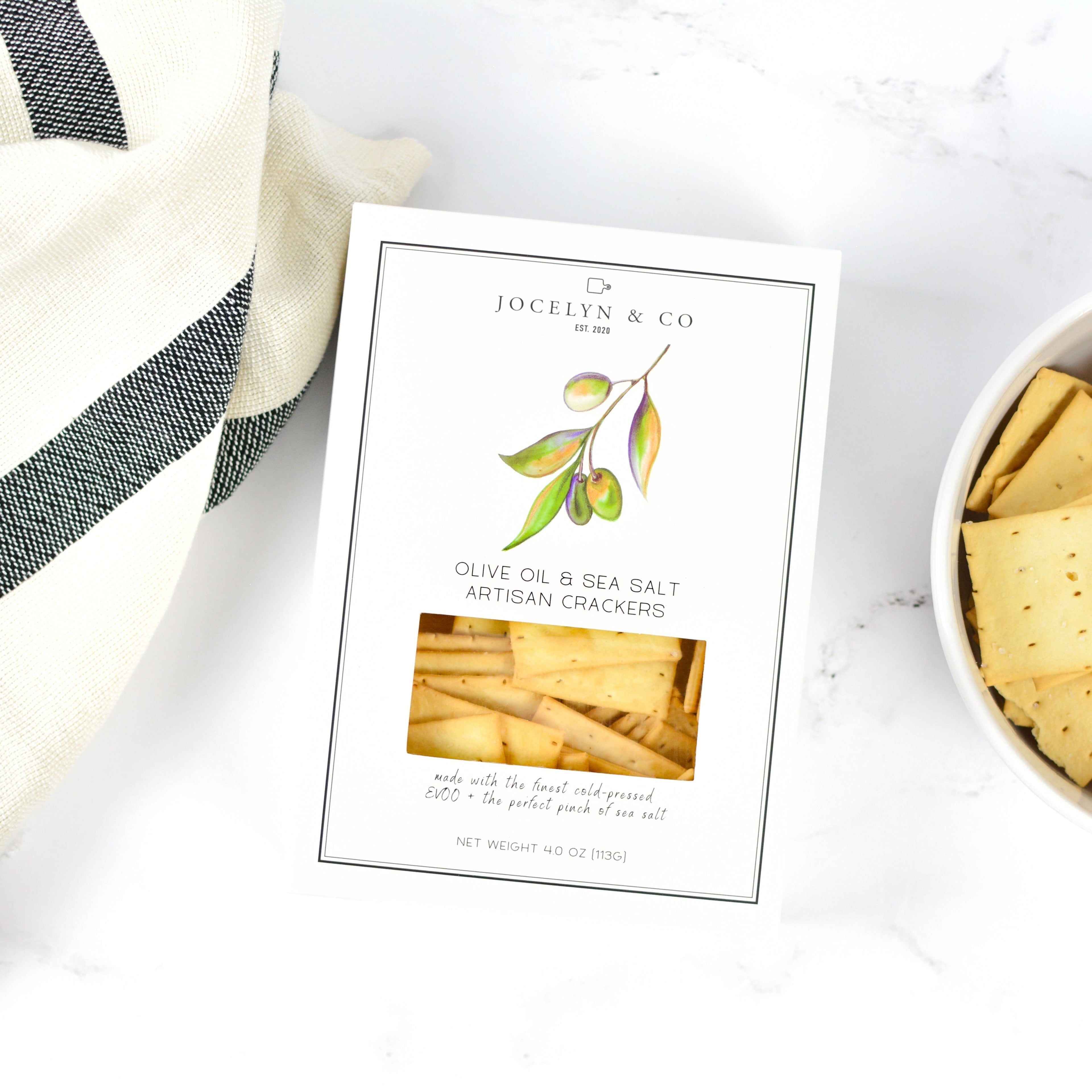 Olive Oil & Sea Salt Crackers