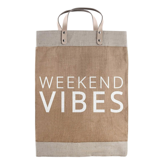 Weekend Vibes Jute Tote