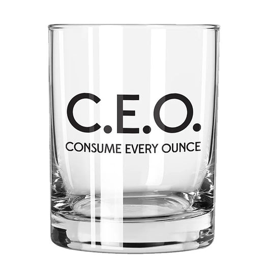 C.E.O. Rocks Glass